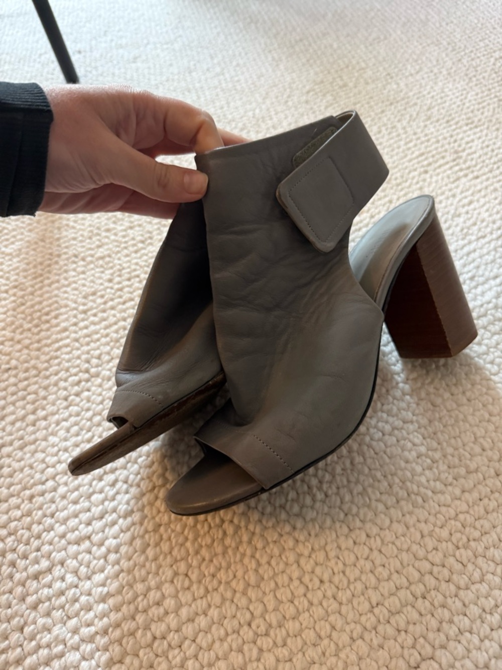 Vince Leather Clog Heels